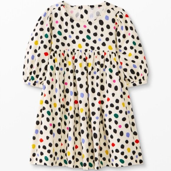 Hanna Andersson Bright Mini Spots Flannel Dress | 8 or 130 cm - Picture 1 of 5